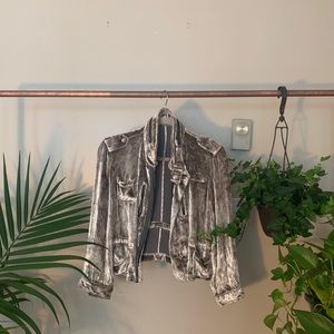 Sage Satin Moto Jacket
